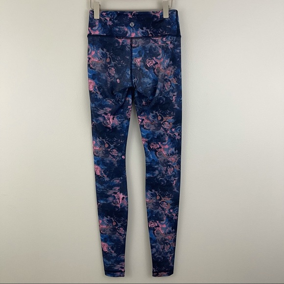 LULULEMON Wunder Under Full-On Luon Moody Mirage Rose Printed Leggings - Picture 10 of 16